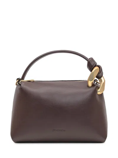 Jw Anderson J.w. Anderson Brown Leather Small Jwa Corner Handbag
