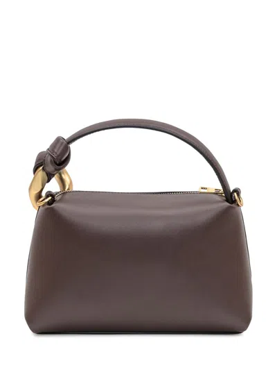 Jw Anderson J.w. Anderson Brown Leather Small Jwa Corner Handbag