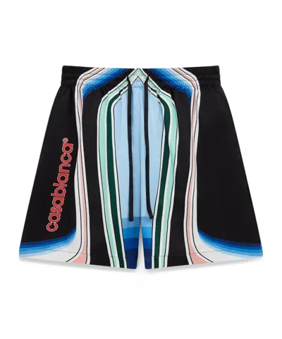 Casablanca Graphic Mountain Shorts In Multi