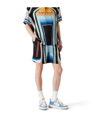Casablanca Graphic Mountain Shorts In Multi