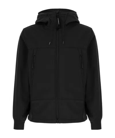 C.p. Company Shell-r Goggle Jacket In Black