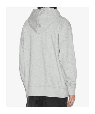 Isabel Marant Relaxed-fit Hoodie With Iconic Graphic Logo In Gray