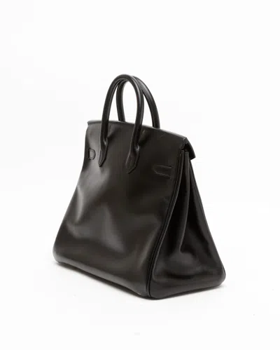 Pre-owned Hermes Hermès Box Haut A Courroies 32 (hac) Bag In Black