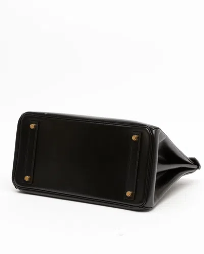 Pre-owned Hermes Hermès Box Haut A Courroies 32 (hac) Bag In Black