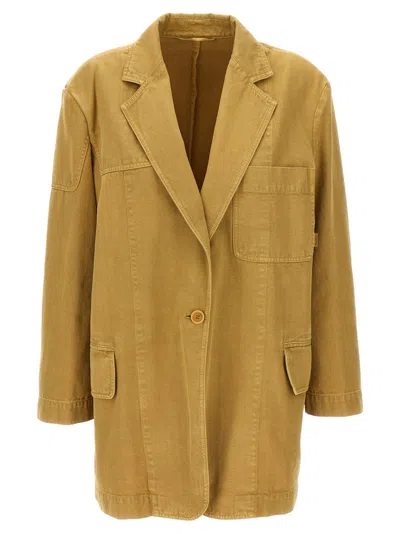 Max Mara Tailored Stitched Pocketed Vent Blazer