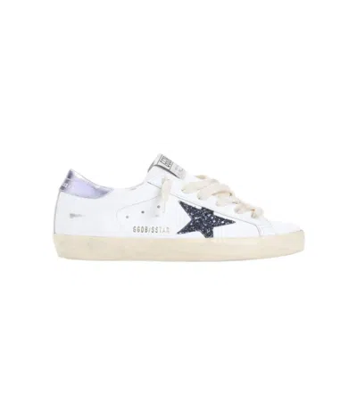Golden Goose Sneakers Super Star White/black/wisteria In White