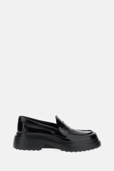 Tod's Mocassini In Pelle Nera  Donna