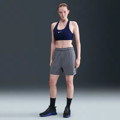 Nike Women's Attack Dri-fit Fitness Mid-rise 5" Unlined Shorts