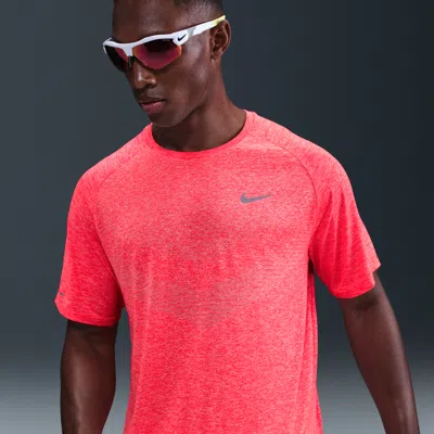 Nike Men's Stride Dri-fit Adv Short-sleeve Running Top In Red