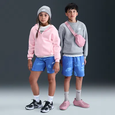 Nike Sportswear Club Big Kids' French Terry Shorts In Red