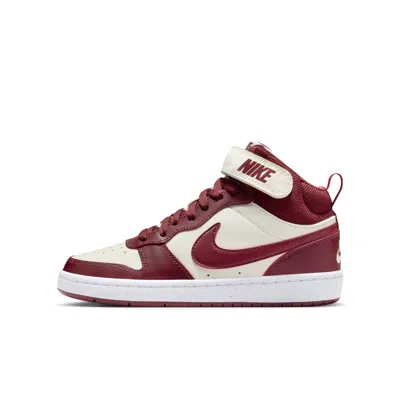 Nike Court Borough Mid 2 Big Kids' Shoes In White