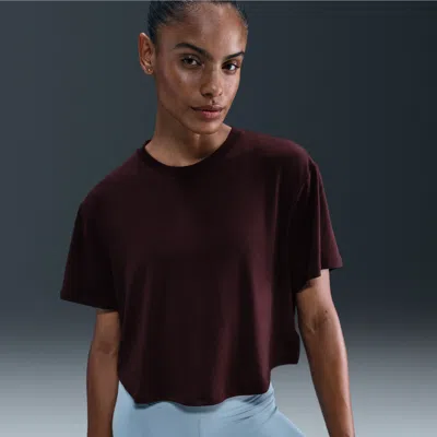 Nike Women's One Relaxed Dri-fit Cropped Short-sleeve Top