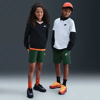 Nike Sportswear Club Big Kids' 6" Knit Shorts In Black