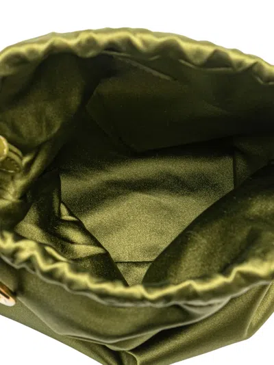 Pre-owned Miu Miu 2010-2025 Satin Duchesse Drawstring Pouch