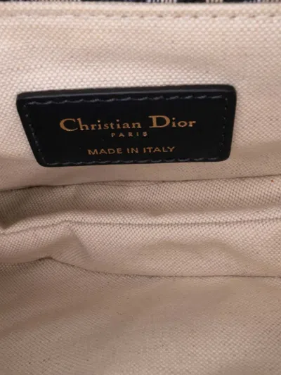 Pre-owned Dior 2019 Mini Oblique Canvas Saddle Bag Satchel