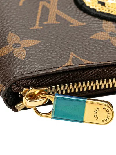 Pre-owned Louis Vuitton 2018 Monogram Patches City Pouch