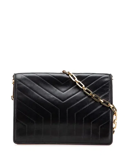 Pre-owned Saint Laurent 2000-2012 Leather Y Stitch Chain Crossbody Bag