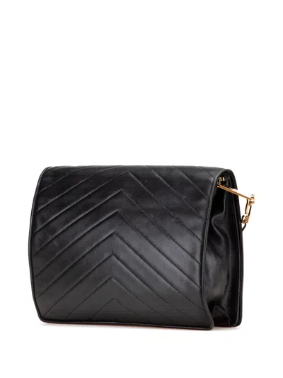 Pre-owned Saint Laurent 2000-2012 Leather Y Stitch Chain Crossbody Bag