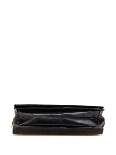 Pre-owned Saint Laurent 2000-2012 Leather Y Stitch Chain Crossbody Bag
