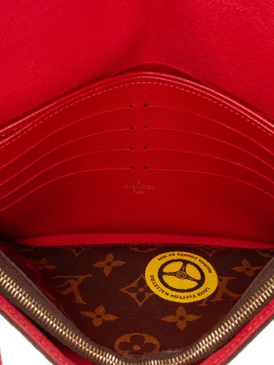 Pre-owned Louis Vuitton 2016 Monogram World Tour Pochette Felicie Crossbody Bag