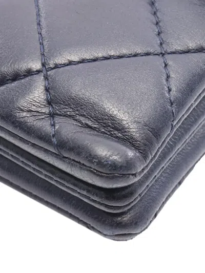 Pre-owned Chanel 2015-2016 Cc Quilted Lambskin Pushlock Single Flap Shoulder Bag
