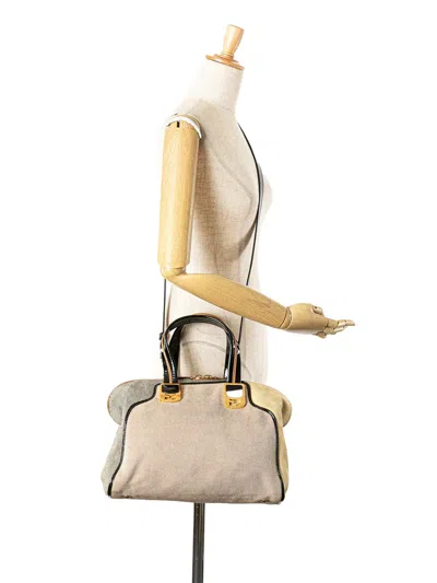 Pre-owned Fendi 2010-2025 Canvas Colorblock Chameleon Satchel