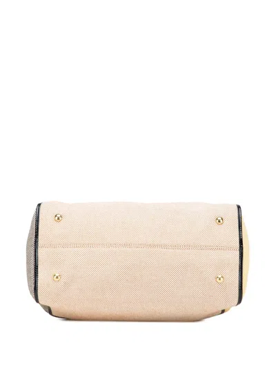 Pre-owned Fendi 2010-2025 Canvas Colorblock Chameleon Satchel