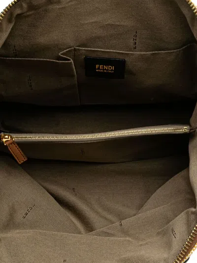 Pre-owned Fendi 2010-2025 Canvas Colorblock Chameleon Satchel