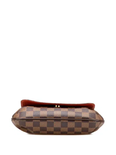 Pre-owned Louis Vuitton 2004 Damier Ebene Musette Salsa Long Strap Crossbody Bag