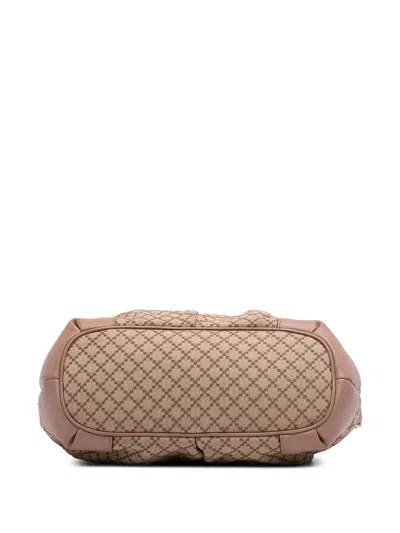 Pre-owned Gucci 2016-2025 Diamante Canvas Sukey Satchel