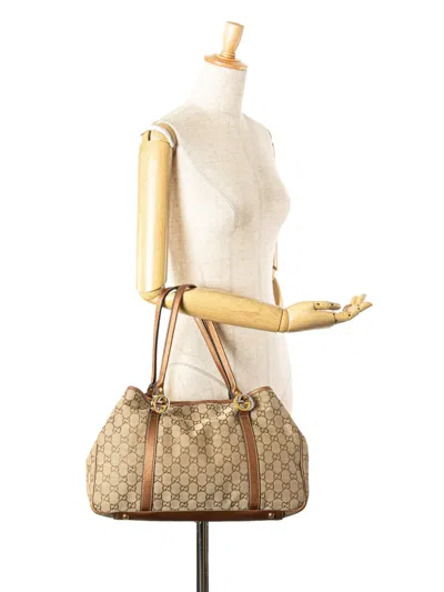 Pre-owned Gucci 2000-2015 Gg Canvas Twins Tote Bag