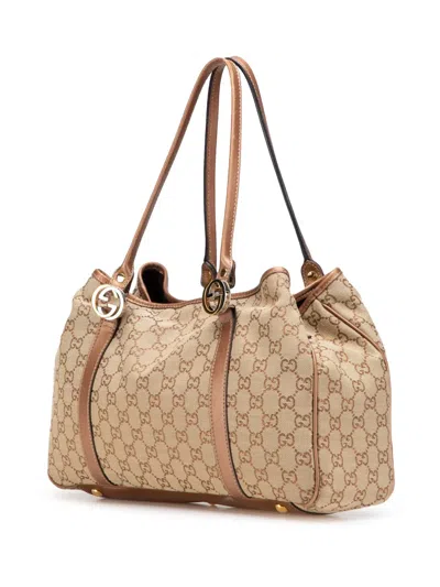 Pre-owned Gucci 2000-2015 Gg Canvas Twins Tote Bag