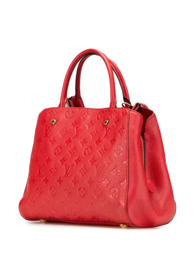 Pre-owned Louis Vuitton 2014 Monogram Empreinte Montaigne Mm Satchel