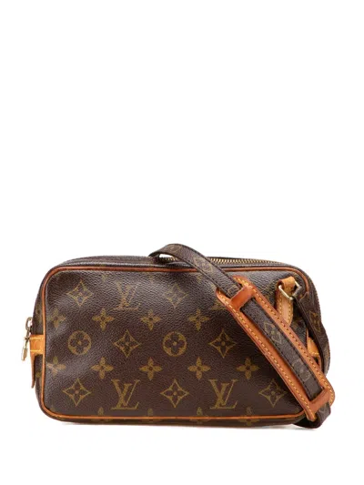 Pre-owned Louis Vuitton 2000-2025 Monogram Pochette Marly Bandouliere Crossbody Bag