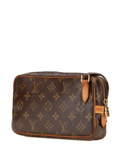 Pre-owned Louis Vuitton 2000-2025 Monogram Pochette Marly Bandouliere Crossbody Bag
