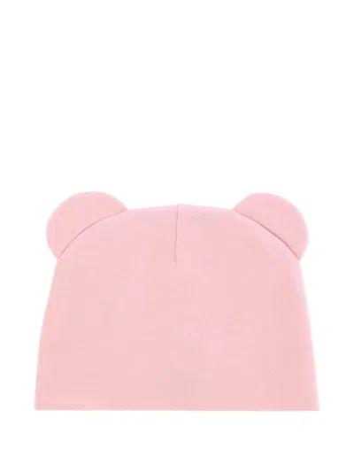 Moschino Bear-ear Beanie In Pink