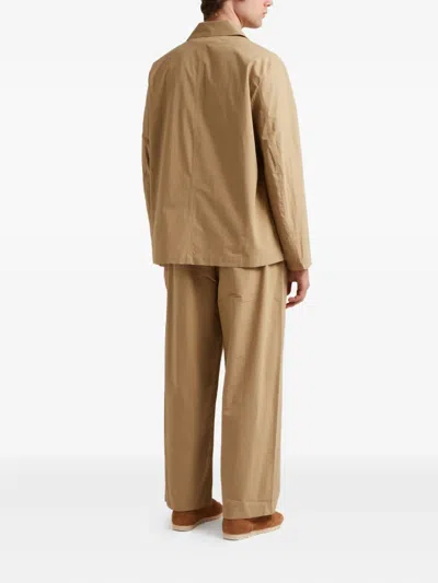 Studio Nicholson Three-button Patch-pocket Jacket In Nude