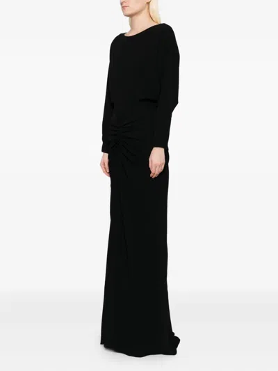 Amsale Dolman Dress In Black
