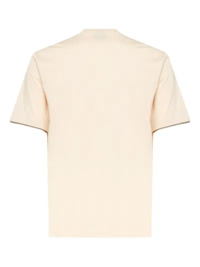 Giuliano Galiano Crew-neck Short-sleeve T-shirt In Neutral