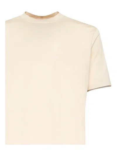 Giuliano Galiano Crew-neck Short-sleeve T-shirt In Neutral