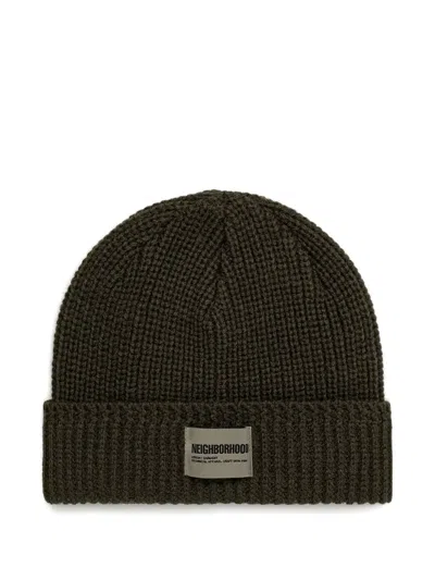 Neighborhood Ribbed-knit Beanie In Neutral
