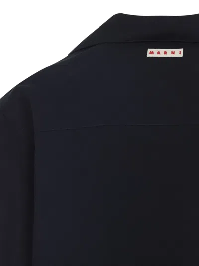 Marni Pocketed Short Sleeve Shirt With Spread Collar