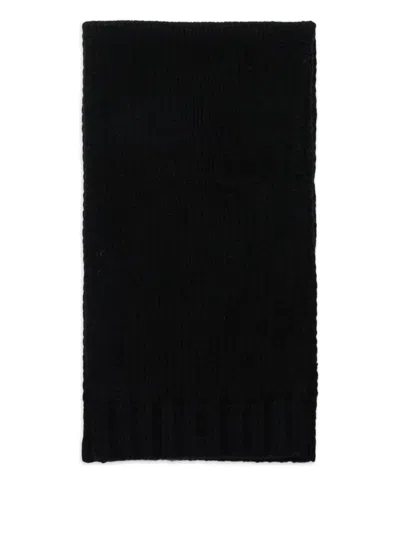Mm6 Maison Margiela Number-motif Scarf In Black