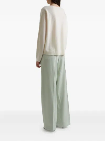 Alice And Olivia Williams V-neck Sweater In Neutral