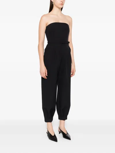 Max Mara Strapless Belted Jumpsuit