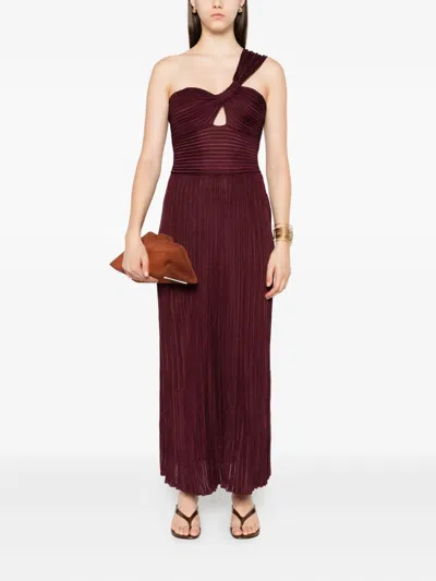 Gabriela Hearst Pleated One-shoulder Dress