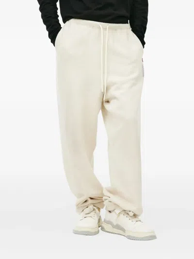 Miharayasuhiro Logo-patch Drawstring Track Pants In Neutral