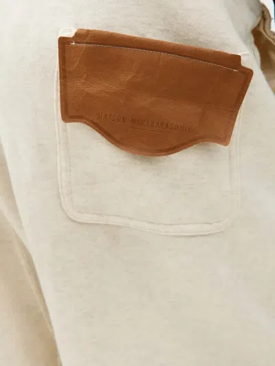 Miharayasuhiro Logo-patch Drawstring Track Pants In Neutral