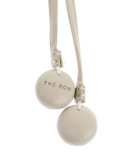 The Row Leather Belt In Neutral