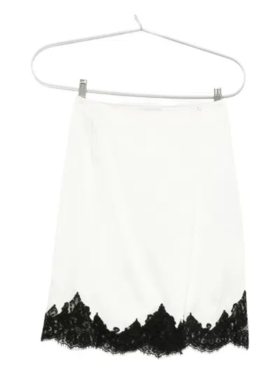 Stella Mccartney Lace-trim Satin Midi Skirt